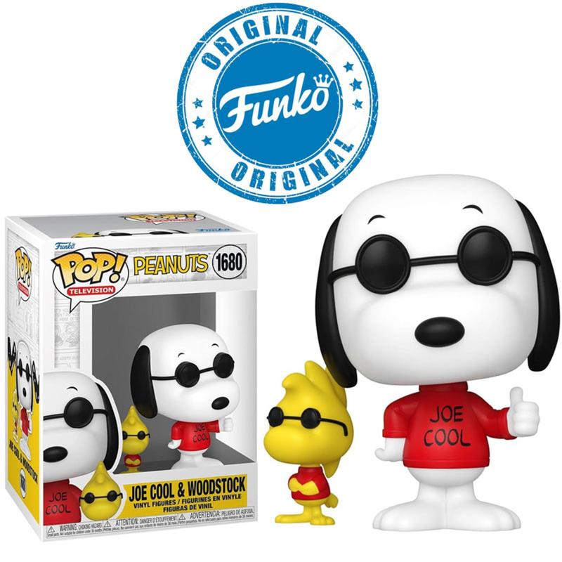 Boneco Peanuts Snoopy Joe Cool & Woodstock Pop Funko 1680